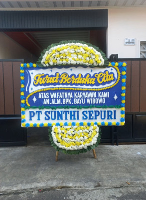 Papan Bunga Duka di Barumun