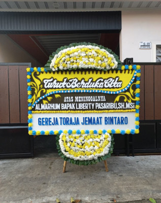 Papan Bunga Duka di Barumun